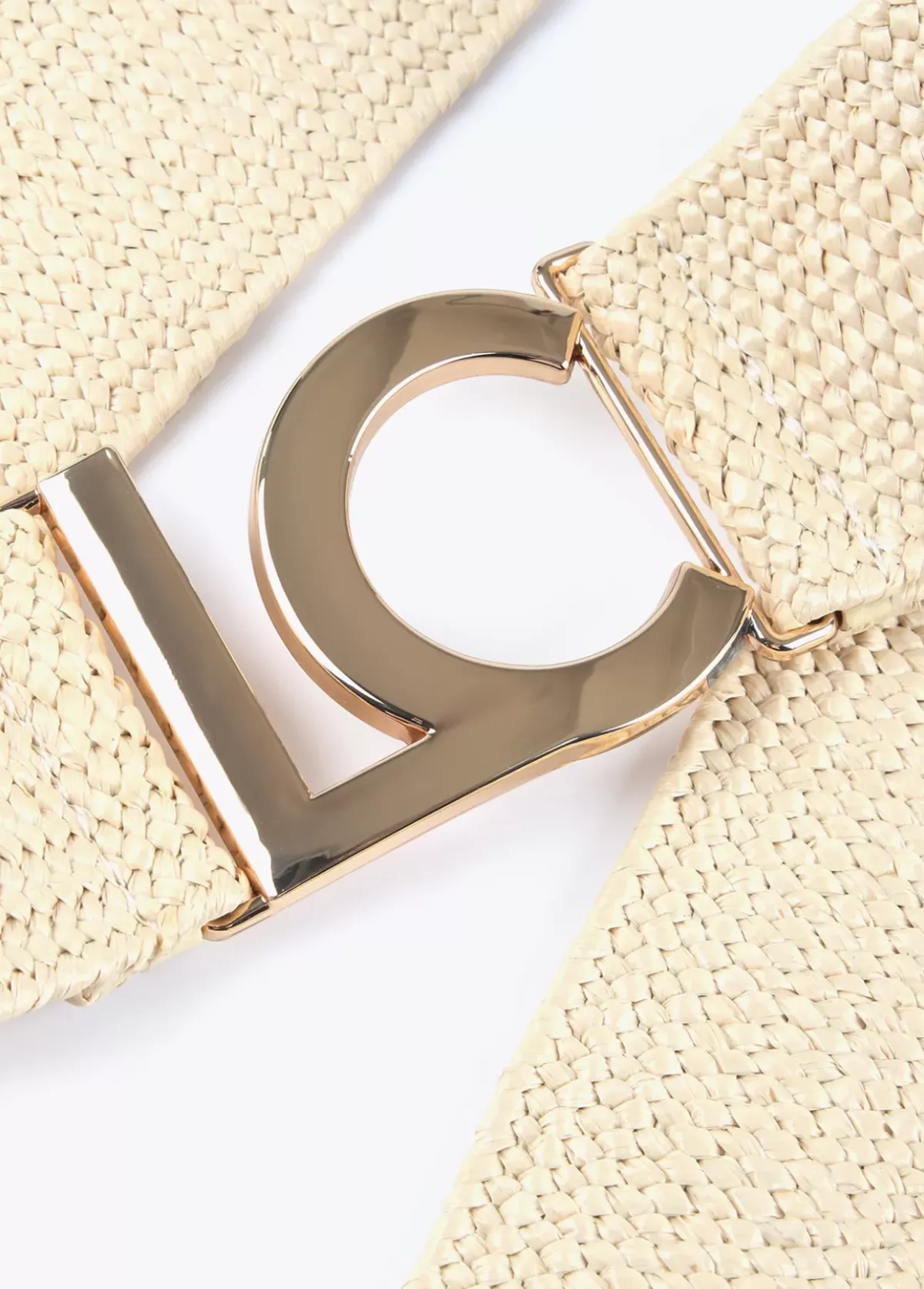 Clearance Cinturón elástico efecto ráfia Accesorios