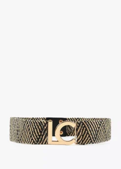 Cinturón elástico efecto ráfia Accesorios