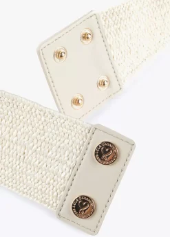 Outlet Cinturón elástico efecto ráfia Accesorios