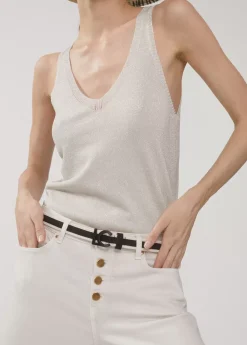 New Cinturón estrecho canvas Accesorios