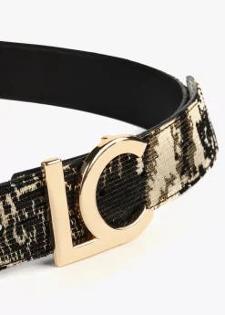 Sale Cinturón jacquard Animal Print|Cinturones