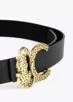 Outlet Cinturón reversible animal print Cinturones