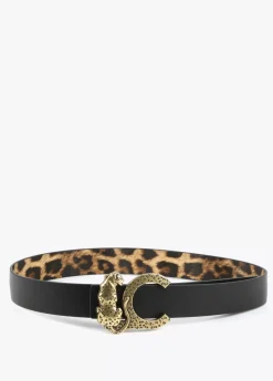 Clearance Cinturón reversible animal print Animal Print|Cinturones