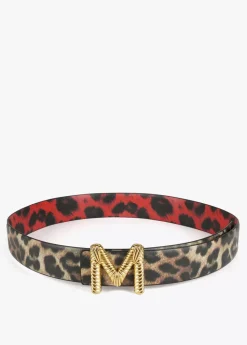 Sale Cinturón reversible animal print Animal Print|Cinturones