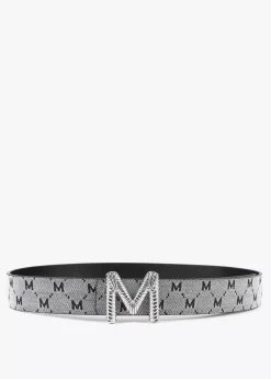 Outlet Cinturón reversible gris y negro Cinturones