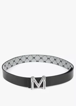 Outlet Cinturón reversible gris y negro Cinturones