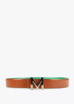 Cinturón reversible hebilla dorada Accesorios