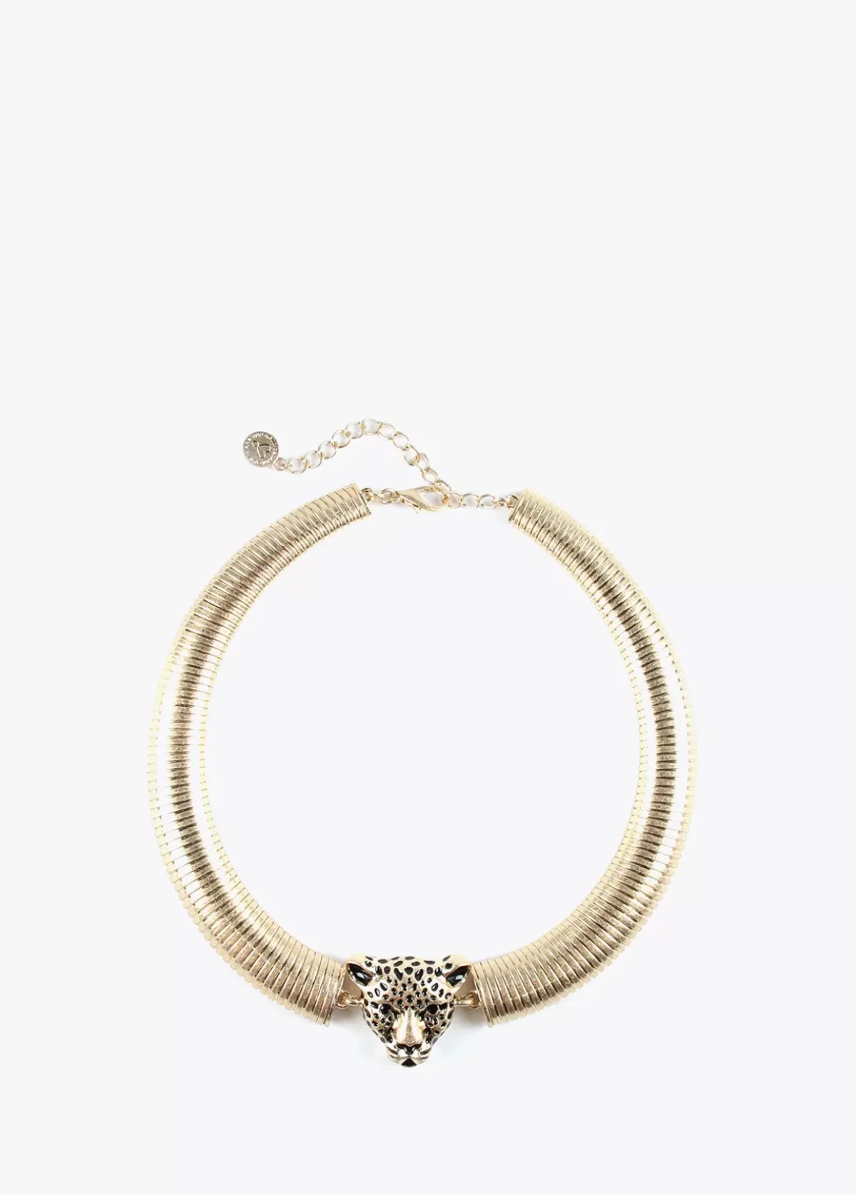 Hot Collar cabeza leopardo Bisuteria