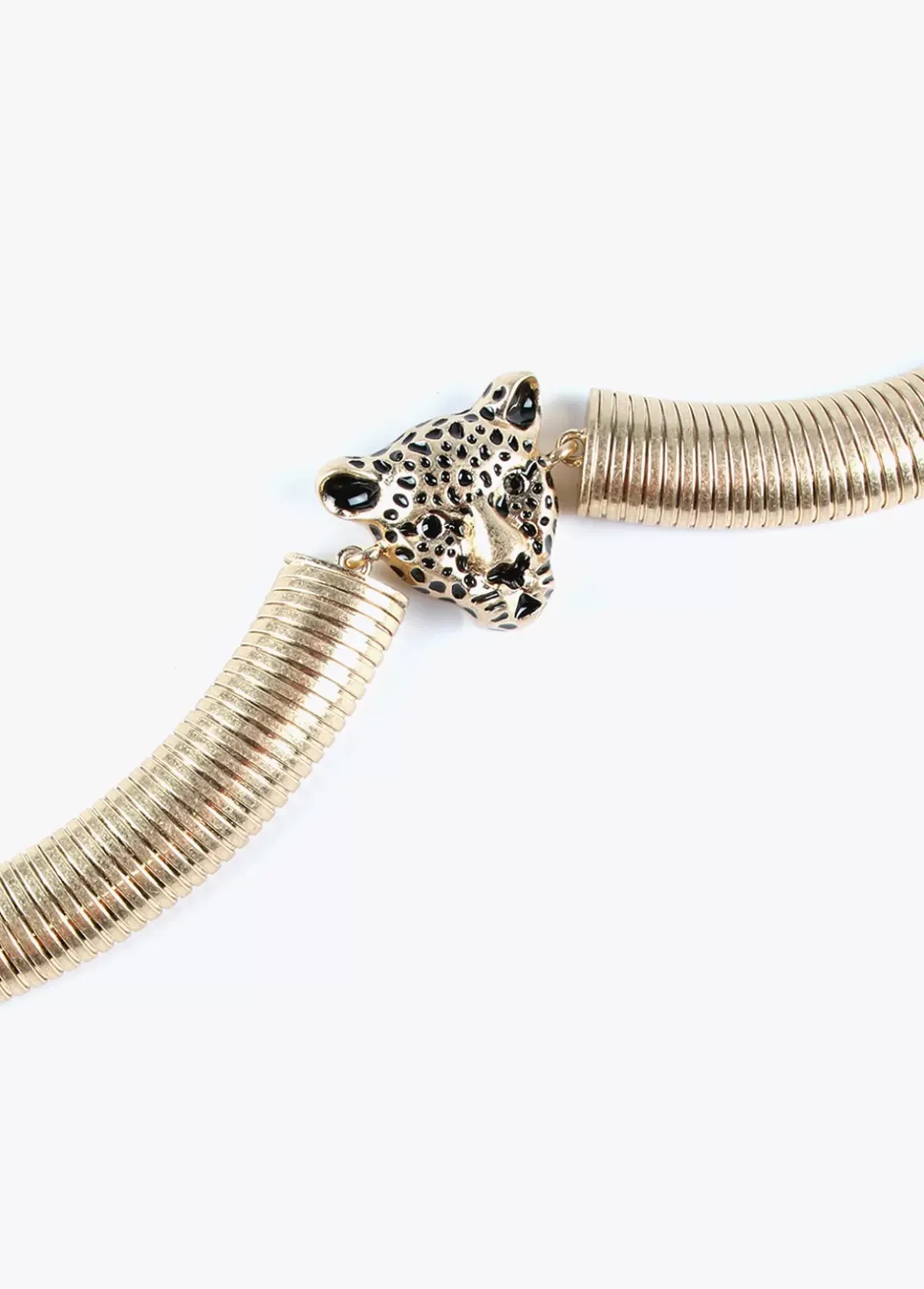 Hot Collar cabeza leopardo Bisuteria