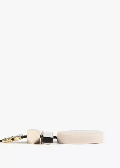 Online Collar colgante blanco y negro Bisuteria