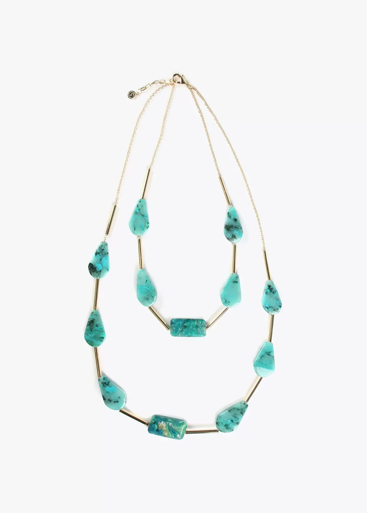 Discount Collar con cadena doble Bisuteria