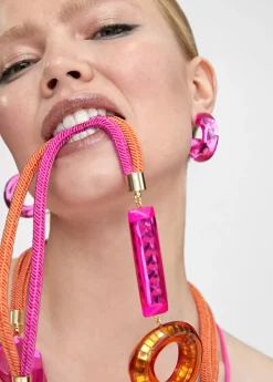 Discount Collar cordón y abalorios Bisuteria