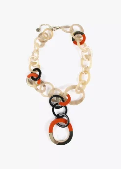 Clearance Collar de aros bicolor Bisuteria