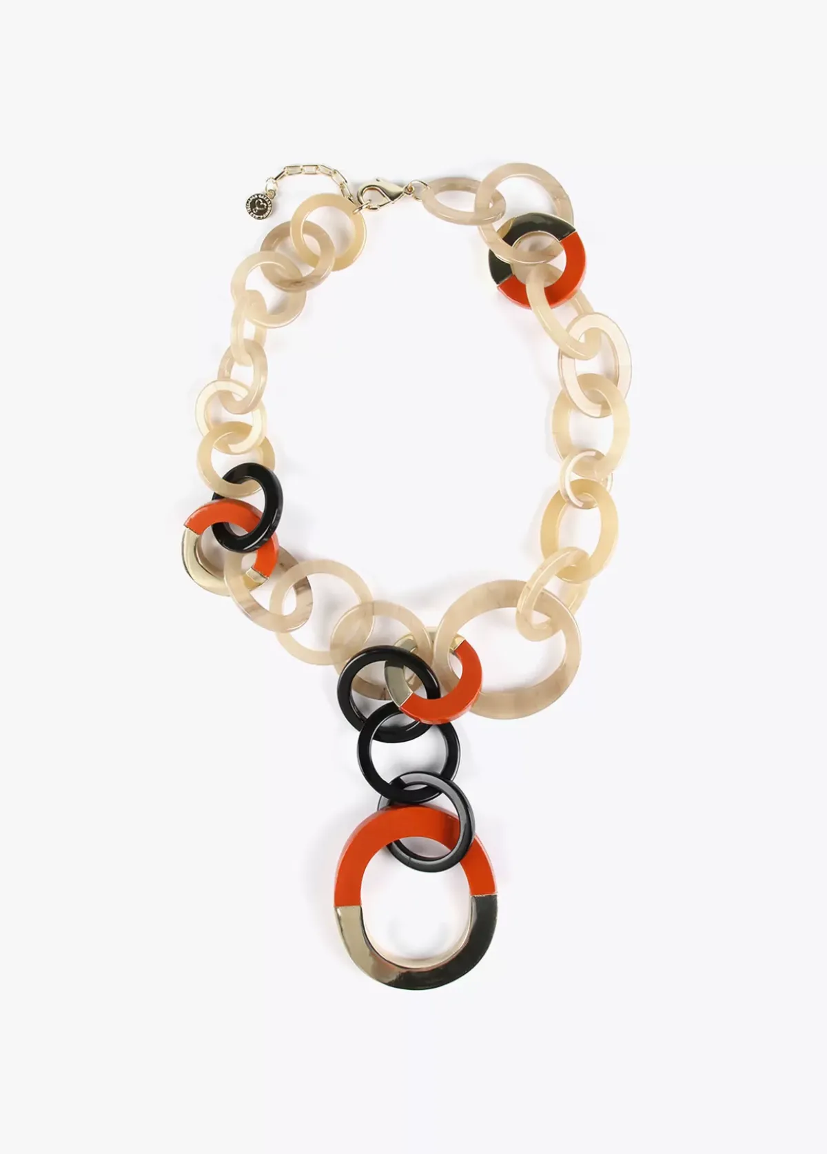Clearance Collar de aros bicolor Bisuteria