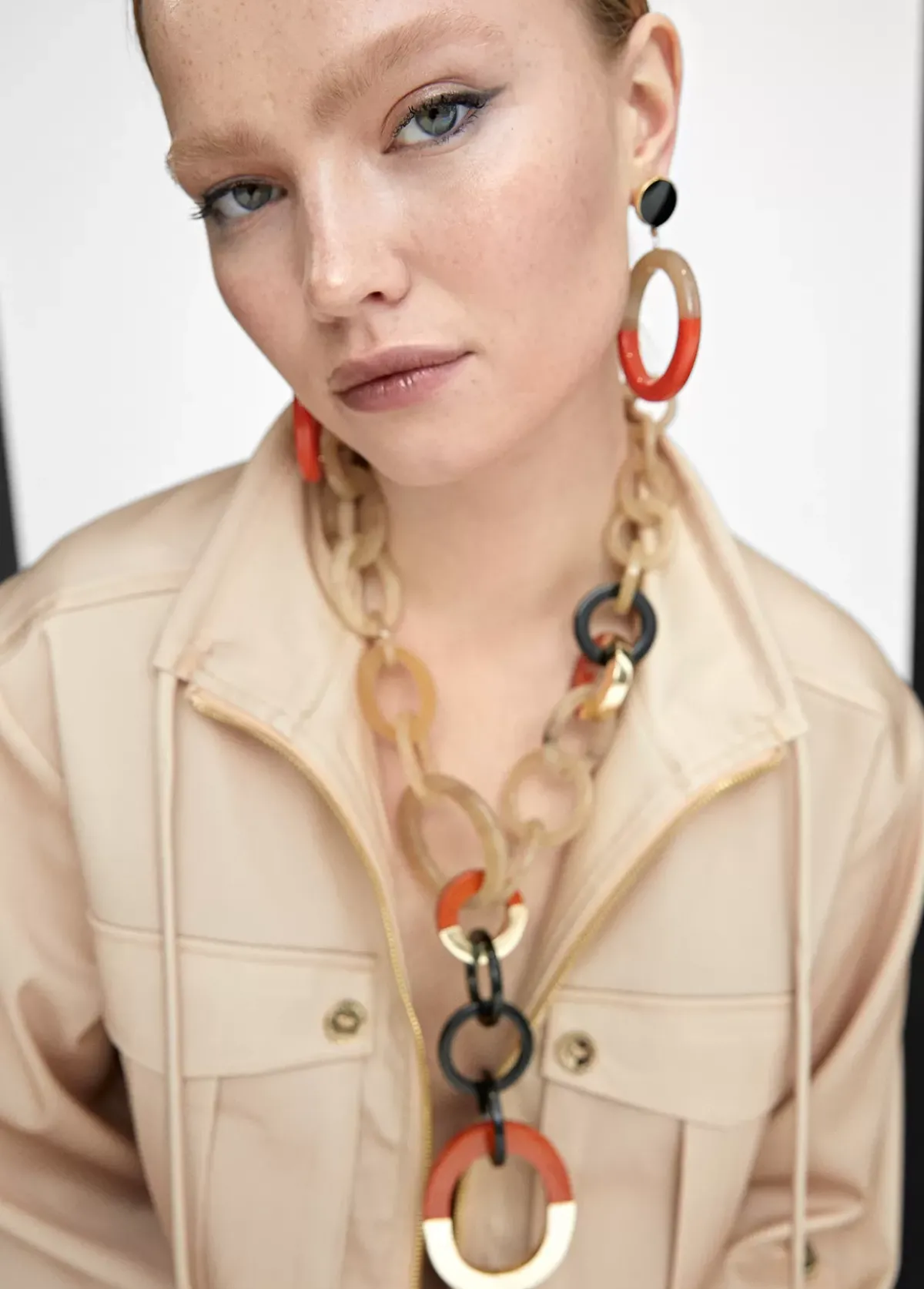 Clearance Collar de aros bicolor Bisuteria