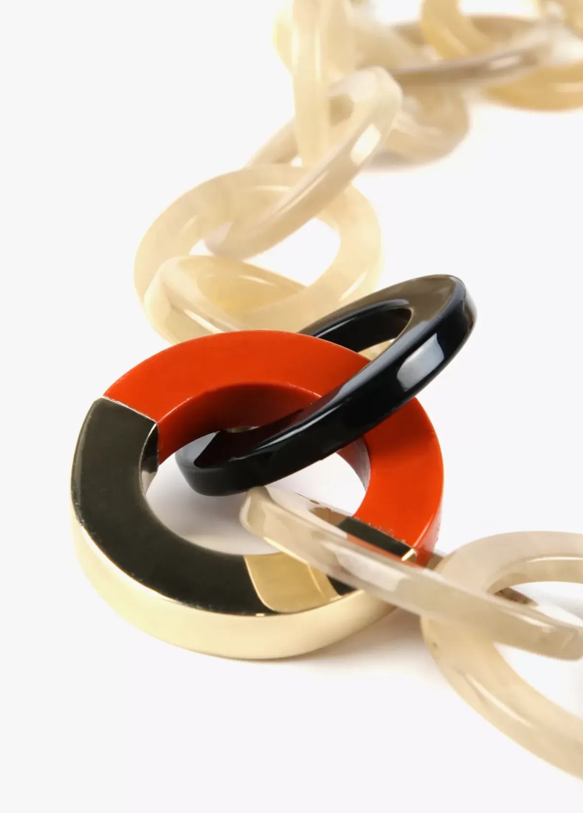 Clearance Collar de aros bicolor Bisuteria