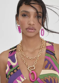 Outlet Collar doble cadena y colgante Bisuteria