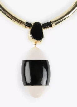 Clearance Collar gargantilla blanco y negro Bisuteria