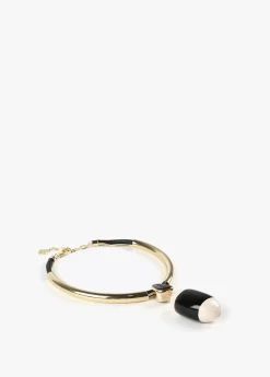 Clearance Collar gargantilla blanco y negro Bisuteria