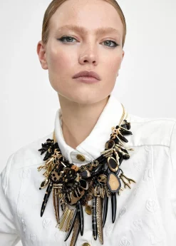 Online Collar multi abalorios estilo africano Bisuteria