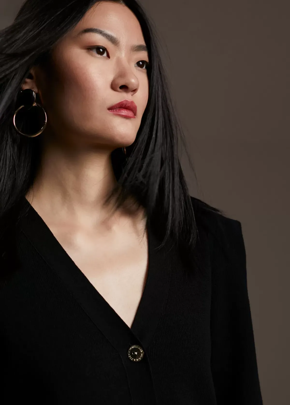 Online Cárdigan con hombreras Punto