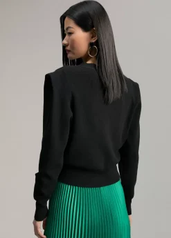 Online Cárdigan con hombreras Punto