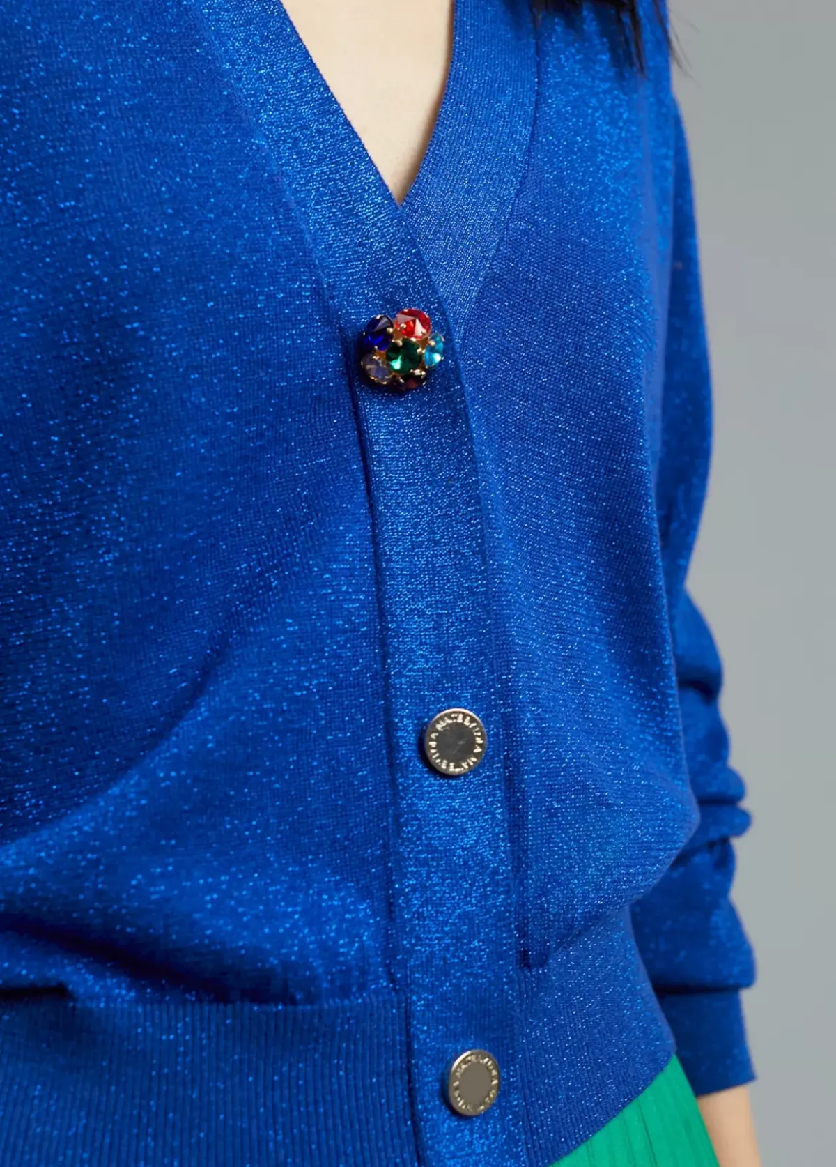 Online Cárdigan detalle botones Punto