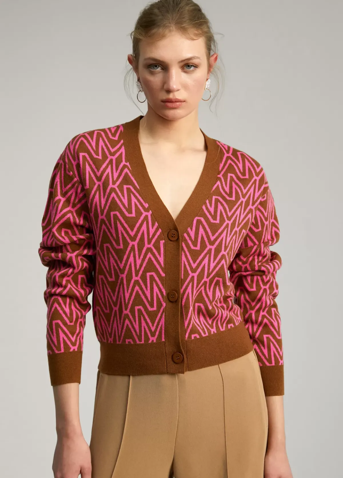 Online Cárdigan monograma Punto