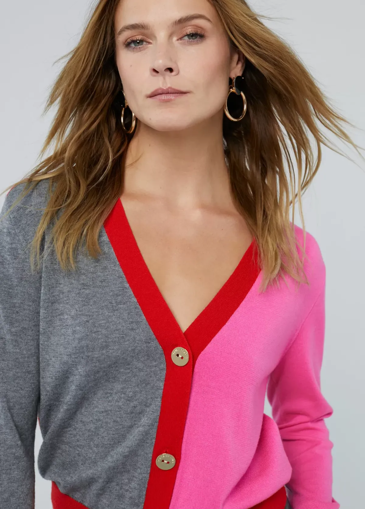 Discount Cárdigan tricolor Punto