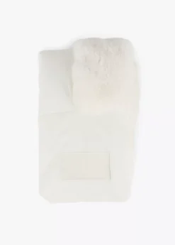 Online Cuello acolchado y pelo efecto piel Bufandas Y Pañuelos