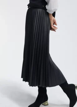 Hot Falda efecto piel Vestidos Y Faldas