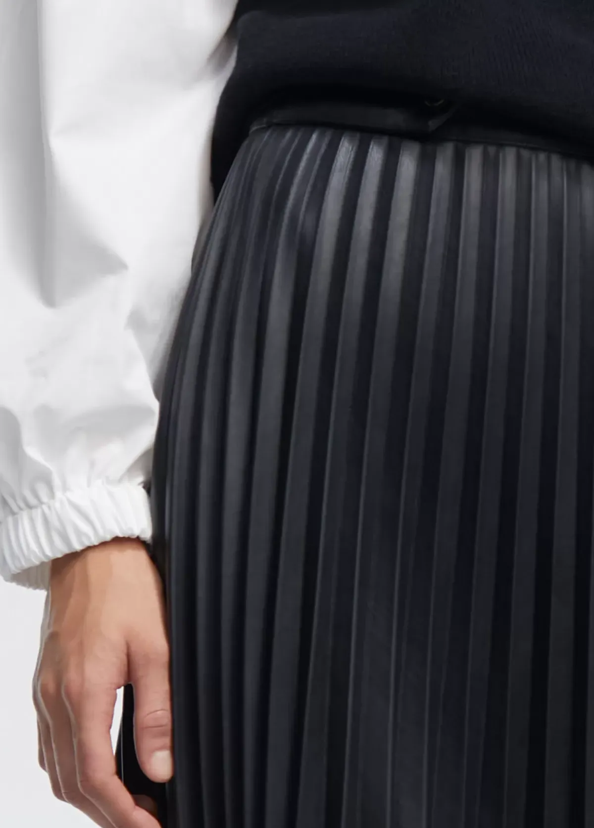 Hot Falda efecto piel Vestidos Y Faldas