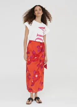 Clearance Falda estampada tipo pareo Accesorios|Vestidos Y Faldas