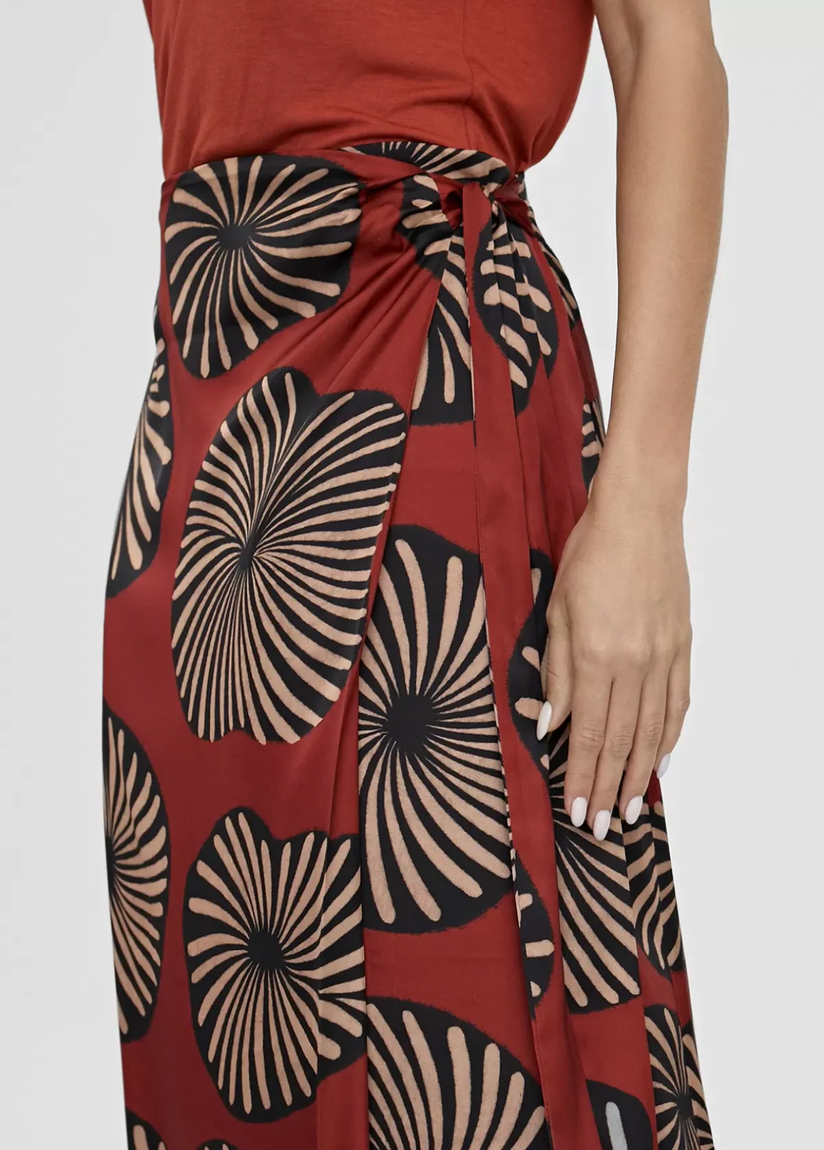 New Falda estampada tipo pareo Vestidos Y Faldas