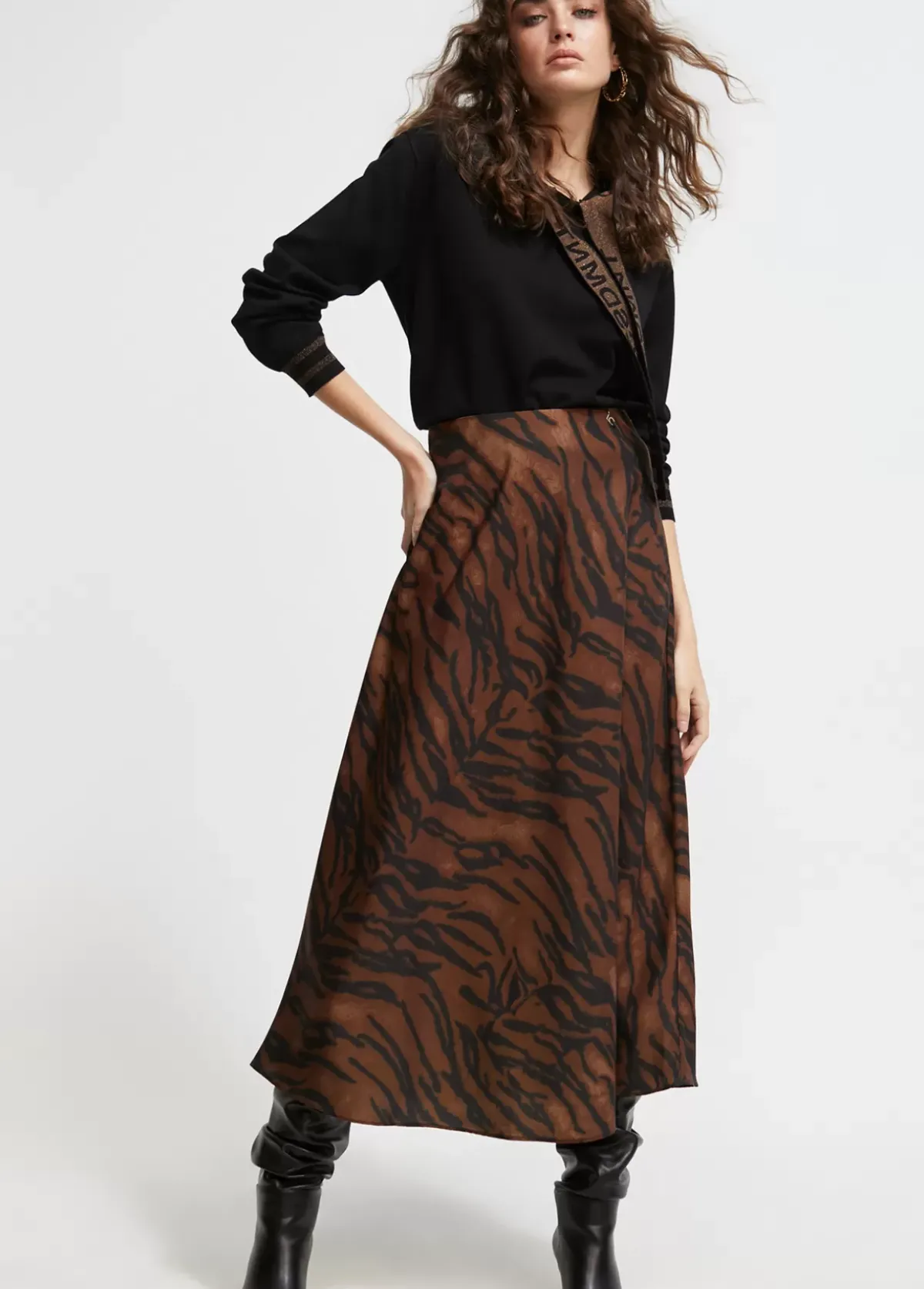 Outlet Falda estampado animal Animal Print|Vestidos Y Faldas