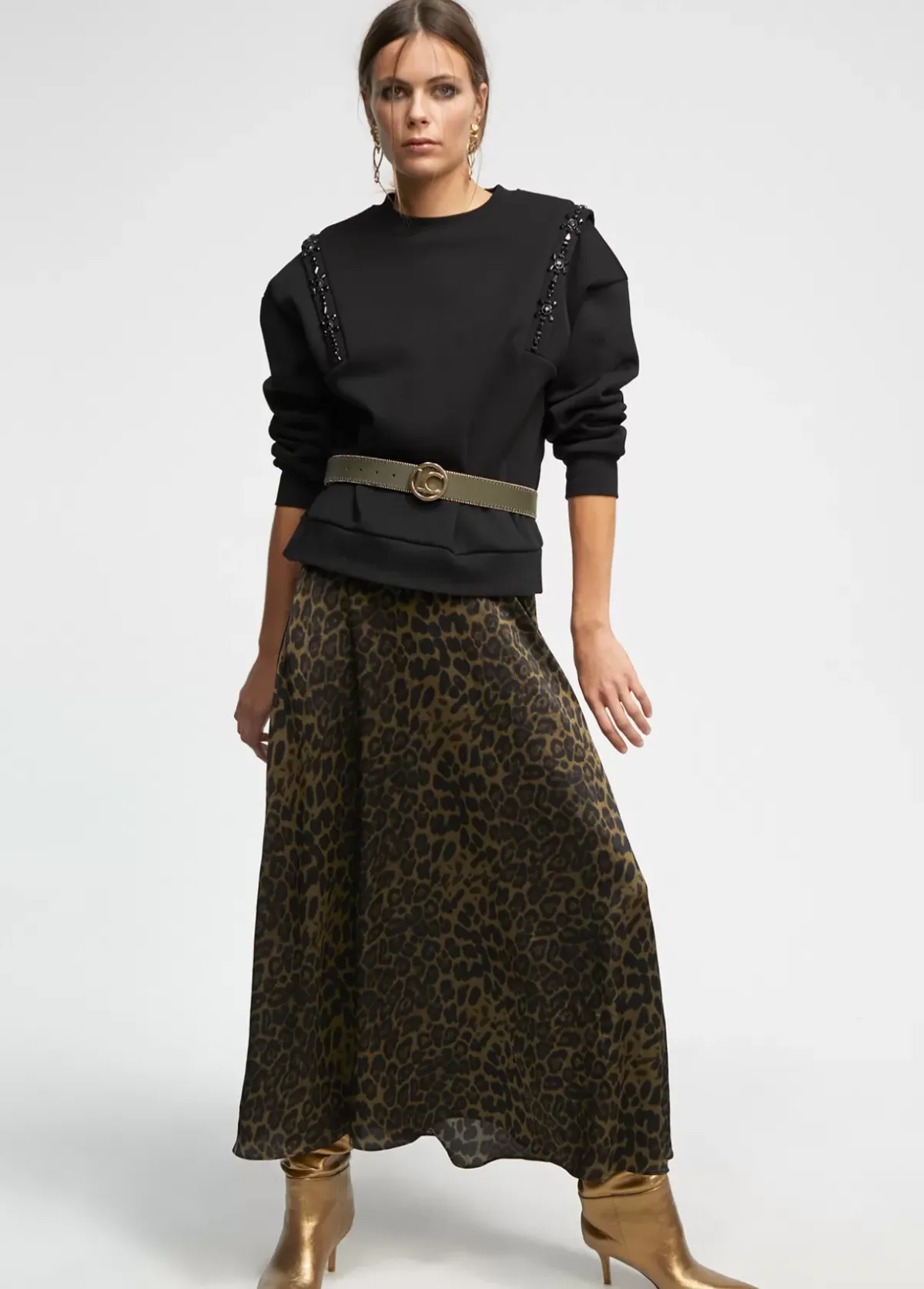 Online Falda estampado animal print Animal Print|Vestidos Y Faldas