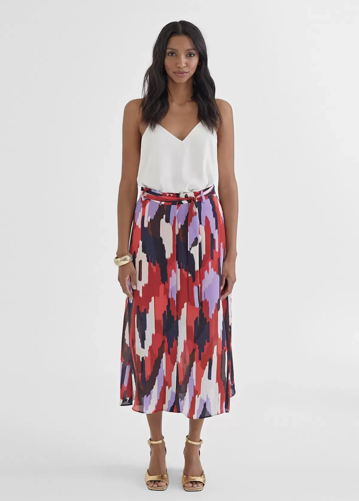 Falda fluída estampada Vestidos Y Faldas