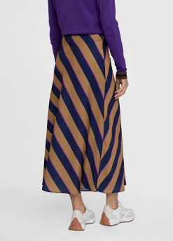 Discount Falda midi de rayas Vestidos Y Faldas