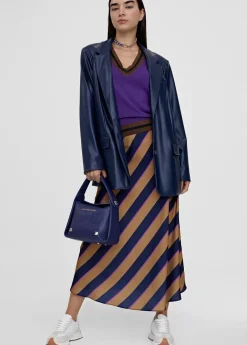 Discount Falda midi de rayas Vestidos Y Faldas