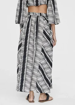 Hot Falda midi estampada Vestidos Y Faldas