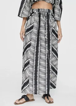 Hot Falda midi estampada Vestidos Y Faldas