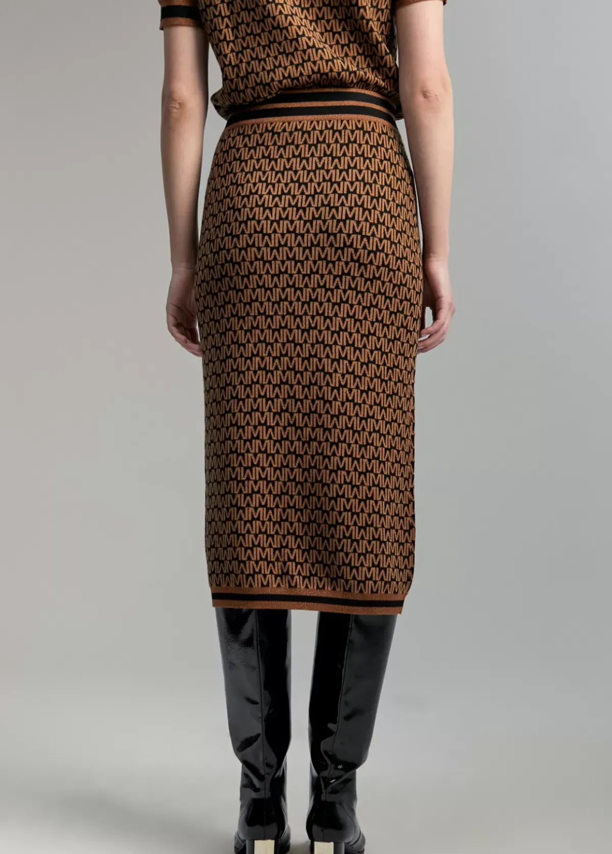 Outlet Falda monograma bicolor Vestidos Y Faldas