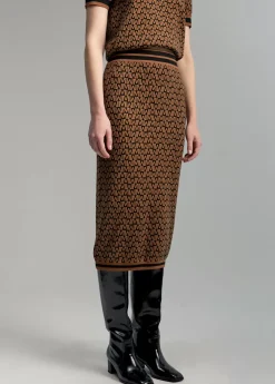 Outlet Falda monograma bicolor Vestidos Y Faldas