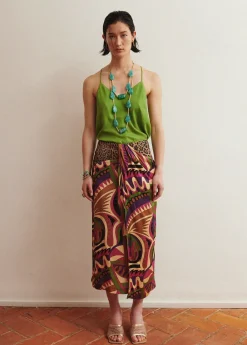 Sale Falda pareo estampada Vestidos Y Faldas