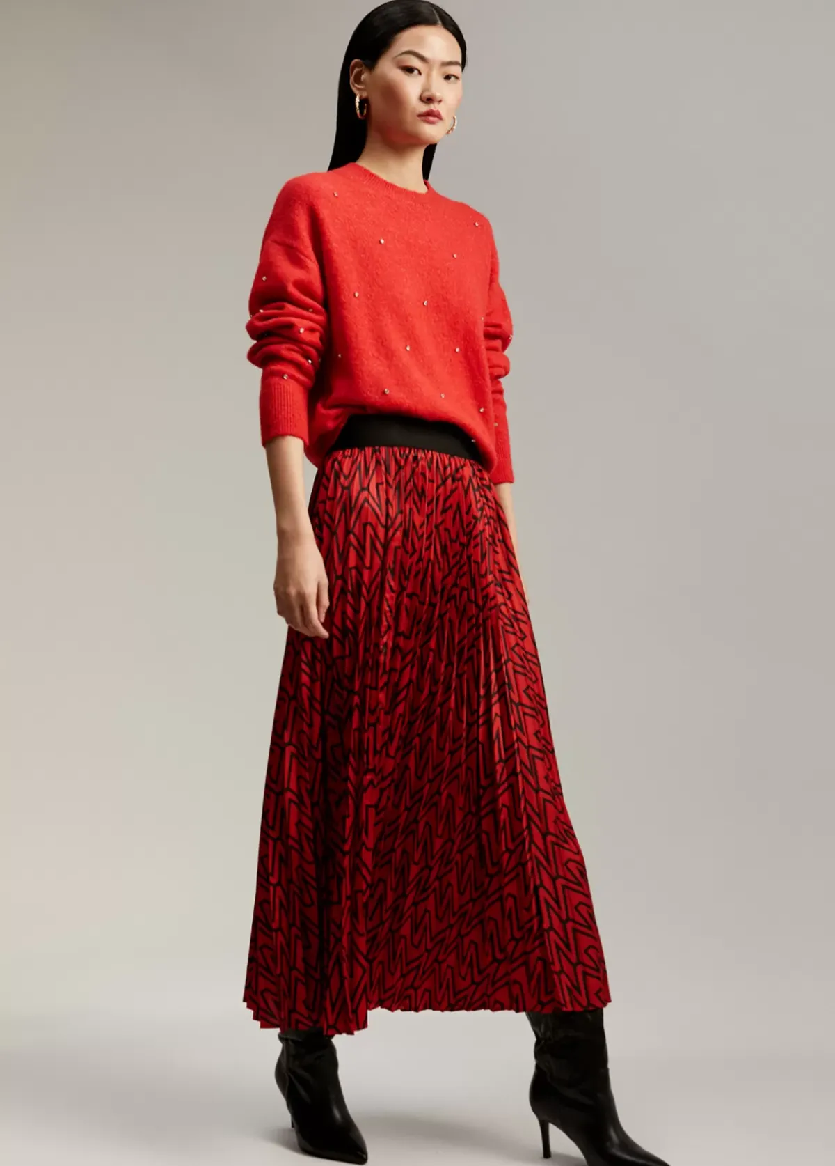 Clearance Falda plisada monograma Vestidos Y Faldas