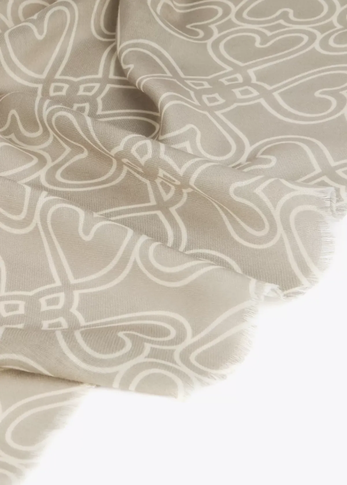 Clearance Fular crudo corazones infinitos Animal Print|Bufandas Y Pañuelos