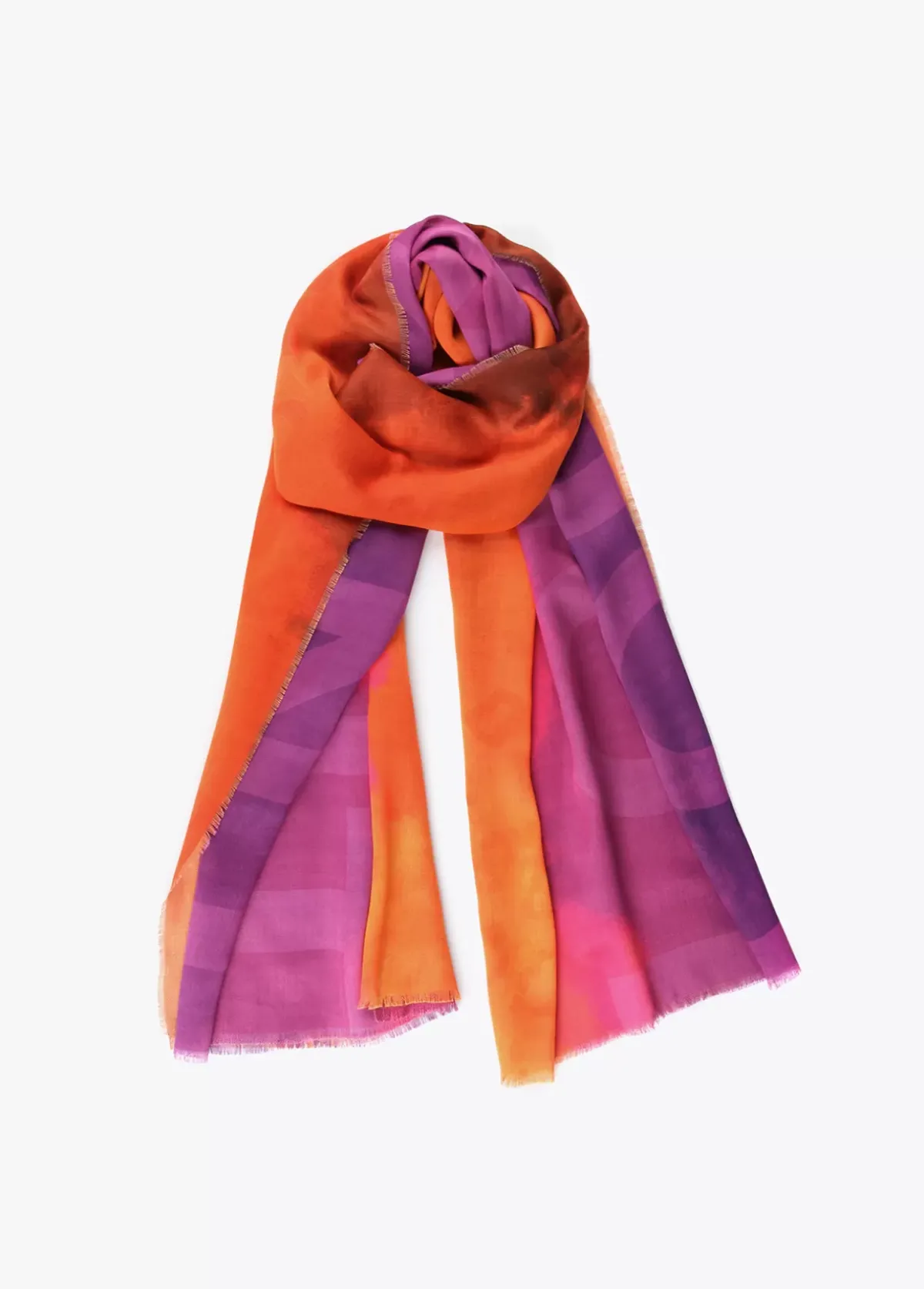 Best Fular fucsia y naranja Bufandas Y Pañuelos