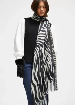 Sale Fular logo y estampado zebra Animal Print|Bufandas Y Pañuelos