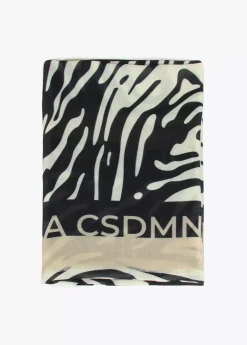 Sale Fular logo y estampado zebra Animal Print|Bufandas Y Pañuelos