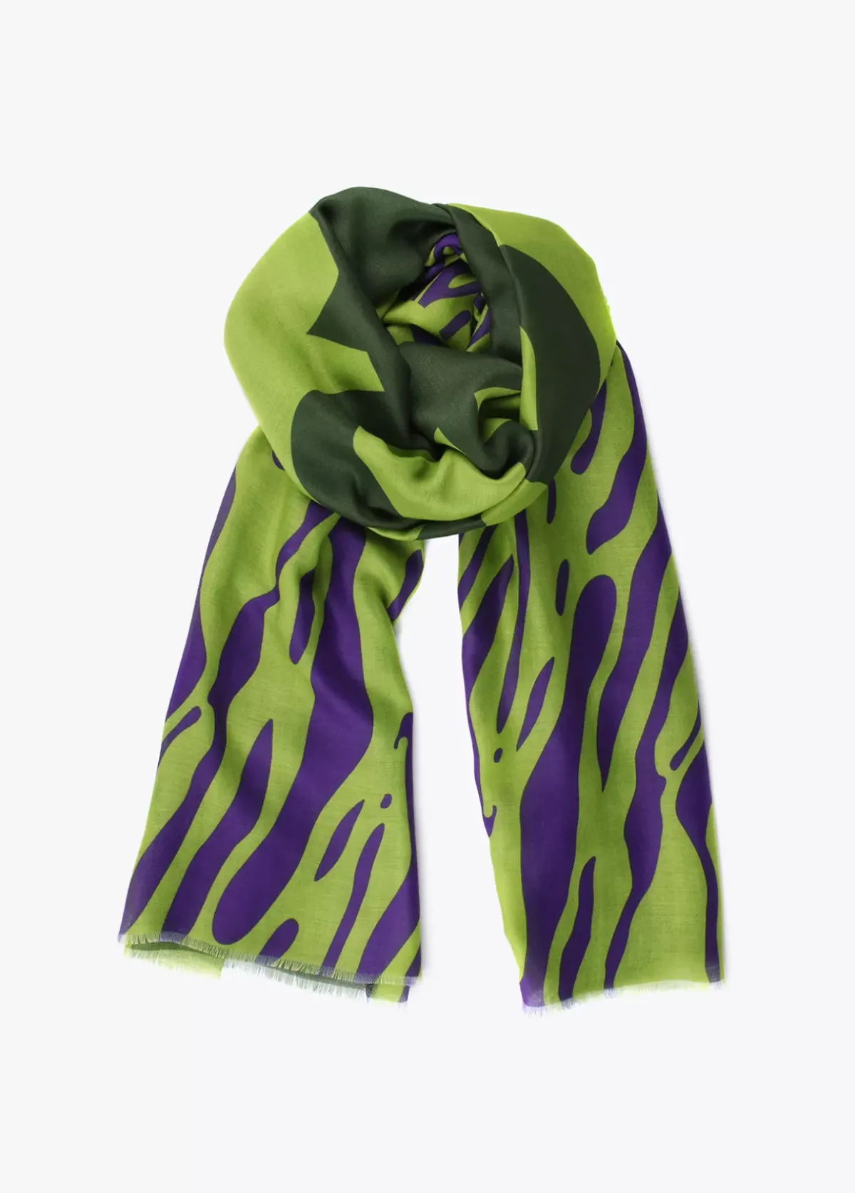 Clearance Fular maxi logo y animal Animal Print|Bufandas Y Pañuelos